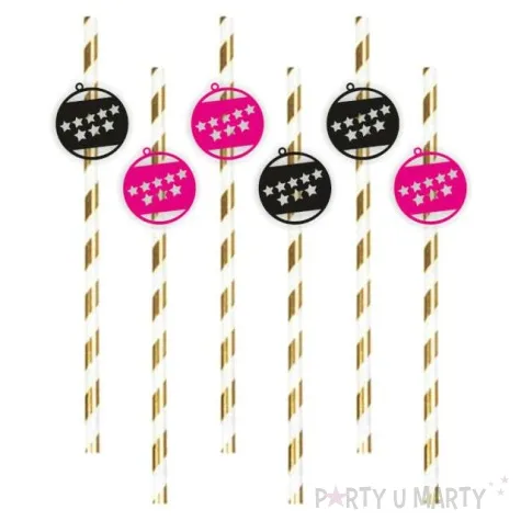 slomki osiem gwiazdek zlote 19 5 cm 6 szt