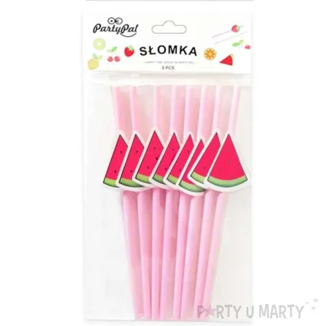 slomki papierowe arbuzy summer party 20 cm partypal 8 szt