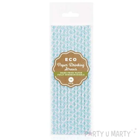 slomki papierowe bio koronka niebieskie godan 19 7 cm 12 szt