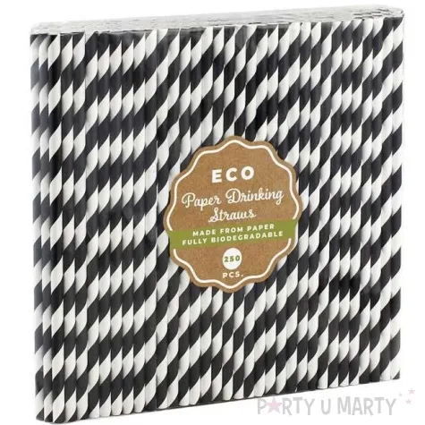 slomki papierowe bio paski czarno bialy godan 19 7 cm 250 szt