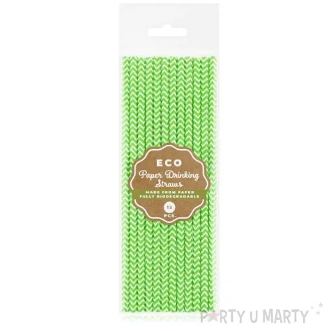 slomki papierowe bio paski limonkowy godan 19 7 cm 12 szt