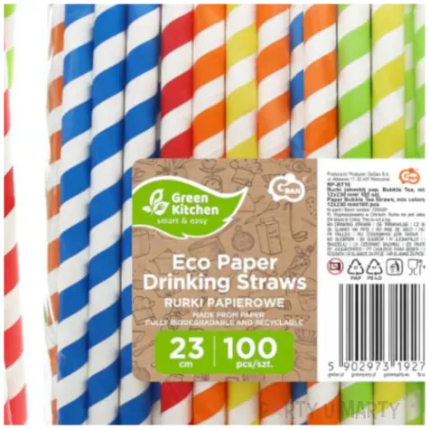 slomki papierowe bio paski mix godan 23 cm 100 szt