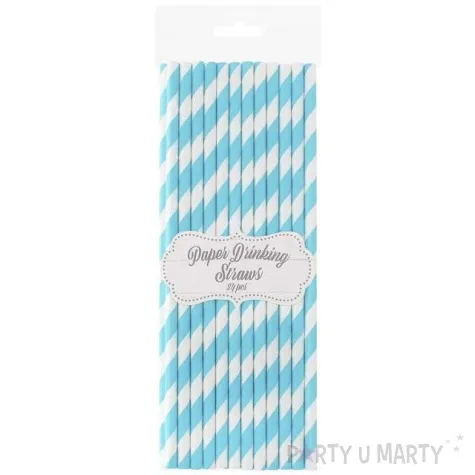 slomki papierowe bio paski niebieski jasny godan 19 7 cm 24 szt