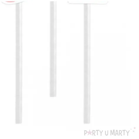 slomki papierowe bobo girl dekoracja na baby shower urodziny bialo rozowe 19 5 cm 6 szt