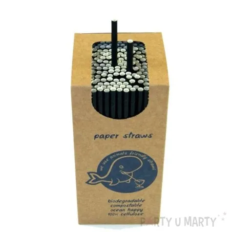 slomki papierowe ekologiczne czarne tamipol 20 5 cm 250 szt