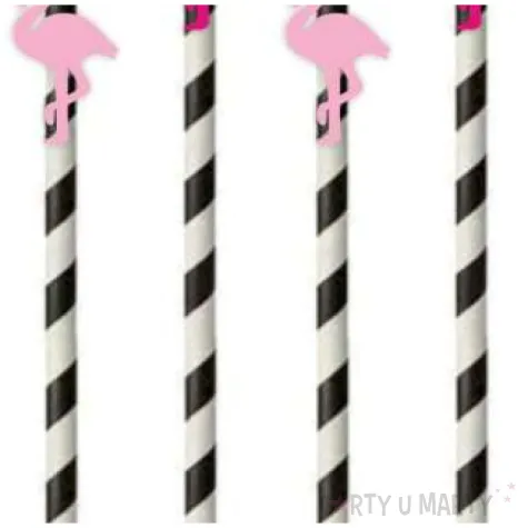 slomki papierowe flamingi fuksja rozowy jasny 19 5cm 6 szt