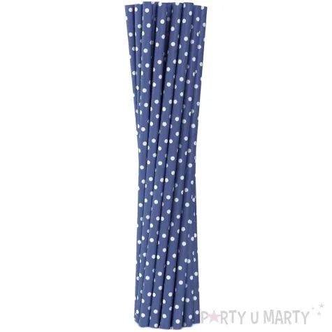 slomki papierowe groszki granatowy godan 19 7 cm 40 szt