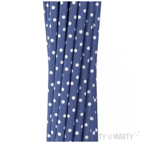 slomki papierowe groszki granatowy godan 19 7 cm 40 szt