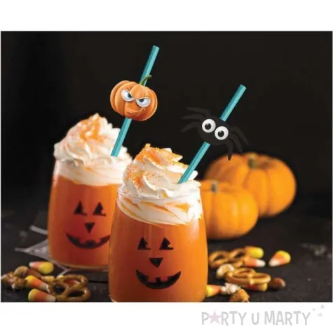 slomki papierowe halloween boo turkusowy godan 20 cm 6 mm