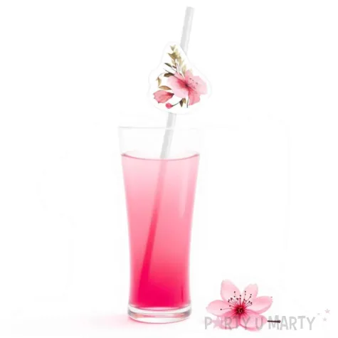 slomki papierowe jednorazowe kwiat jabloni dekoracja na baby shower dzien kobiet 19 5 cm 6 szt