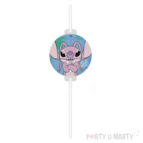 slomki papierowe jednorazowe stitch angel dekoracja na urodziny 22 cm 4 szt