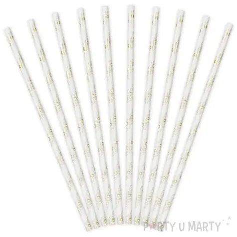 slomki papierowe kwiaty zloty partydeco 19 5 cm 10 szt