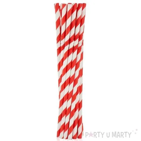 slomki papierowe lamane bio paski czerwony godan 20 cm 12 szt