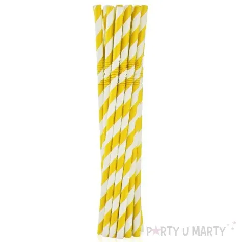 slomki papierowe lamane bio paski zolty godan 20 cm 12 szt