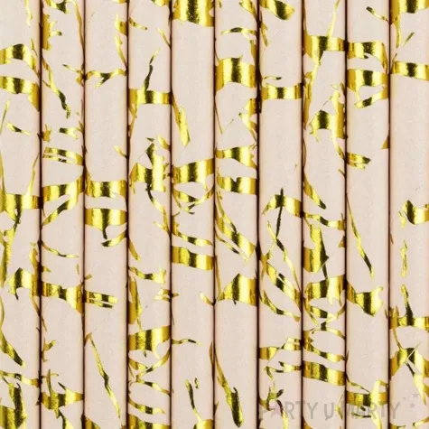 slomki papierowe marmur rozowy jasny partydeco 19 5 cm 10 szt