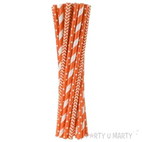 slomki papierowe mix pomaranczowe 19 7 cm 24 szt