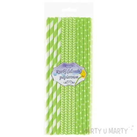 slomki papierowe mix zielone 19 7 cm 24 szt
