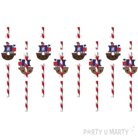 slomki papierowe pirackie statki amscan 20 cm 8 szt