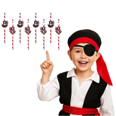 slomki papierowe pirackie statki amscan 20 cm 8 szt