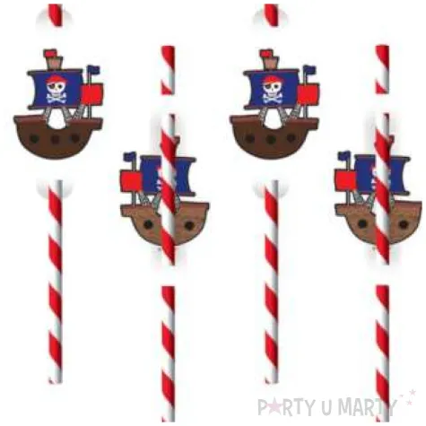 slomki papierowe pirackie statki amscan 20 cm 8 szt