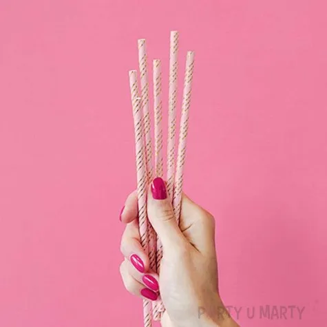 slomki papierowe premium rozowy jasny partydeco 10 szt