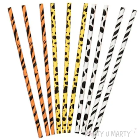 slomki papierowe urodzinowe safari mix partypal 20 cm 10 szt