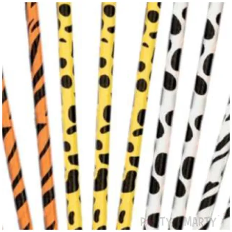 slomki papierowe urodzinowe safari mix partypal 20 cm 10 szt