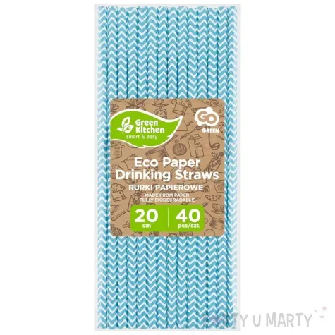 slomki papierowe zygzaki jasnoniebieski godan 19 7 cm 40 szt