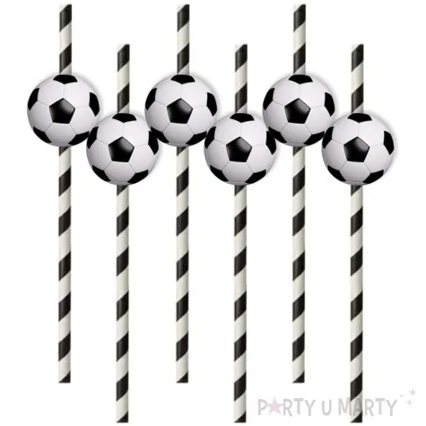 slomki pilka nozna bialo czarne 19 5 cm 6 szt