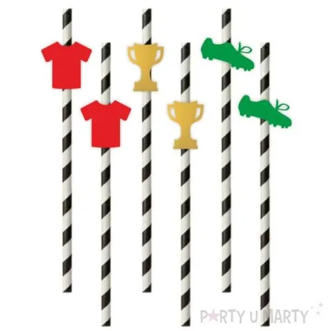 slomki pilkarski mecz mix bialo czarne 19 5 cm 6 szt