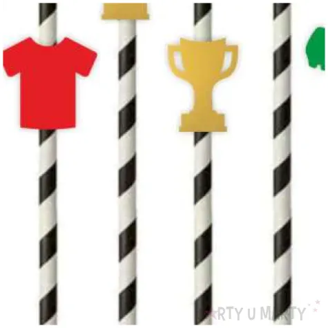 slomki pilkarski mecz mix bialo czarne 19 5 cm 6 szt