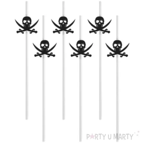 slomki piraci biale 19 5 cm 6 szt