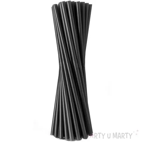 slomki proste classic grube czarne godan 8 mm 24 cm 20 szt