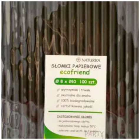 slomki proste eko czarne kemis 24 cm 100 szt