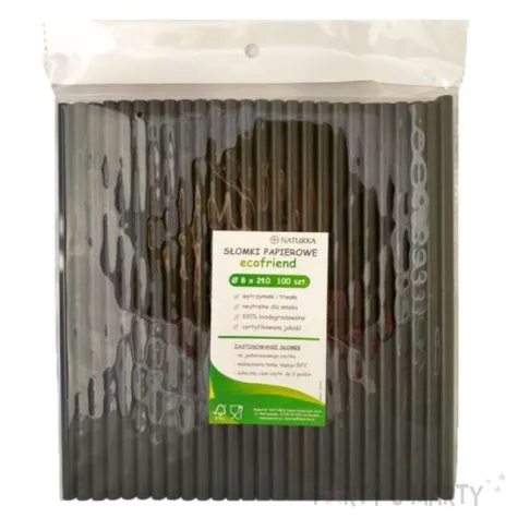 slomki proste eko czarne kemis 24 cm 100 szt