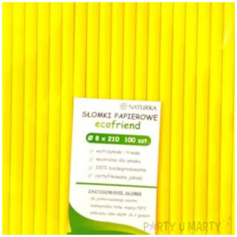 slomki proste eko zolte kemis 24 cm 100 szt