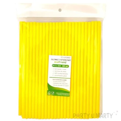 slomki proste eko zolte kemis 24 cm 100 szt