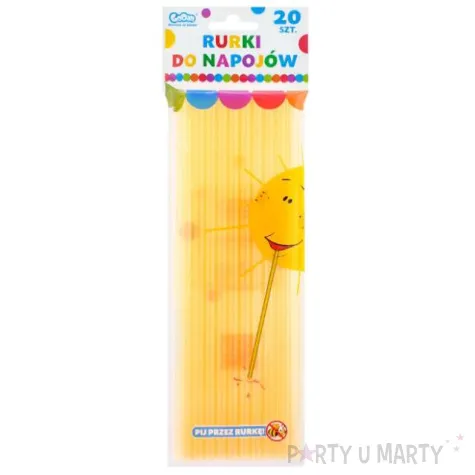 slomki proste fluor pomaranczowe 8 mm 24 cm 20 szt