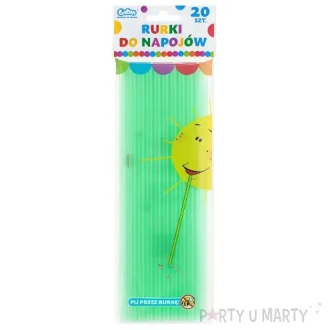 slomki proste fluor zielone godan 8 mm 24 cm 20 szt