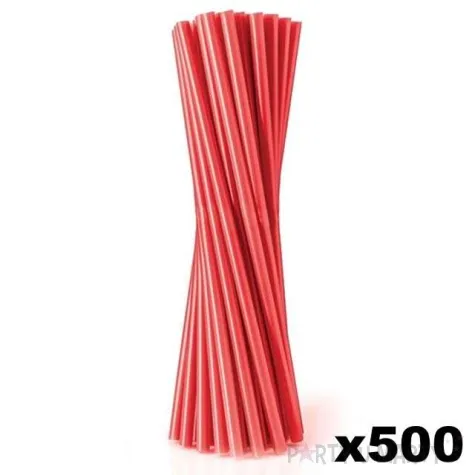 slomki proste grube 24 cm czerwone 500 szt