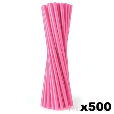 slomki proste grube 24 cm rozowe 500 szt