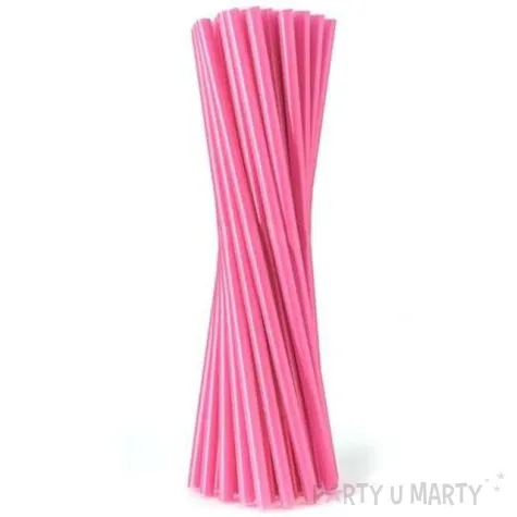 slomki proste grube 24 cm rozowe fluor 500 szt