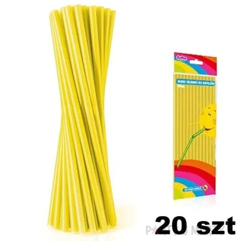 slomki proste grube 24 cm zolte 8 mm 20 szt