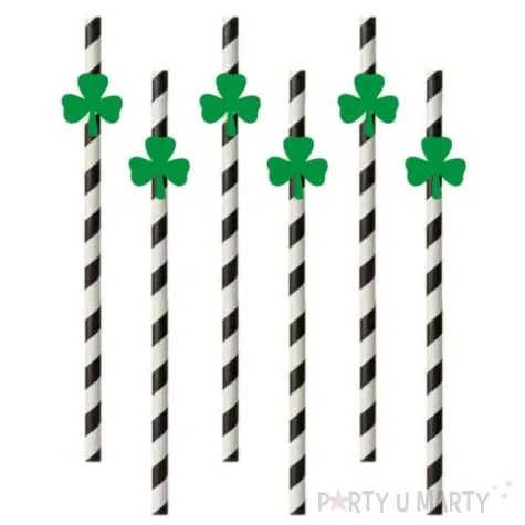 slomki sw patryk koniczynka pelna zielone w paski 19 5 cm 6 szt