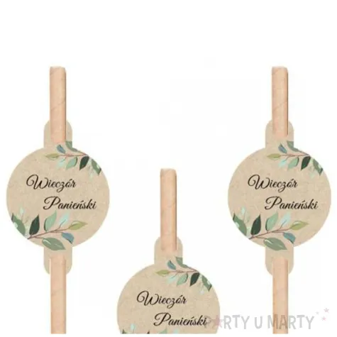 slomki wieczor paniensk listkii kraftowy congee 20 cm 6 szt