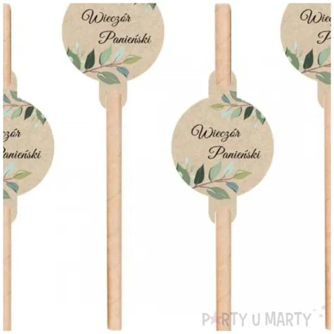 slomki wieczor paniensk listkii kraftowy congee 20 cm 6 szt