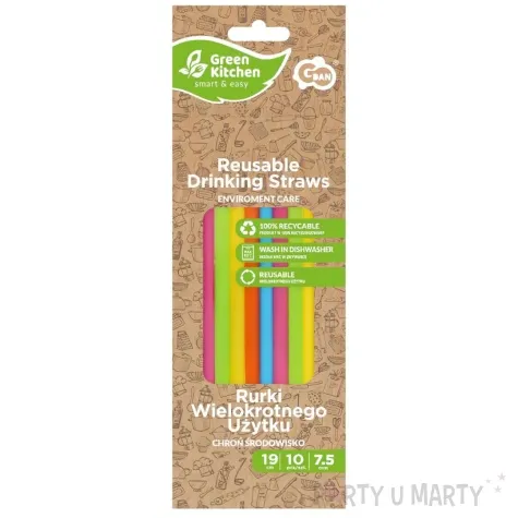 slomki wielorazowe proste mix godan 19 cm 10 szt