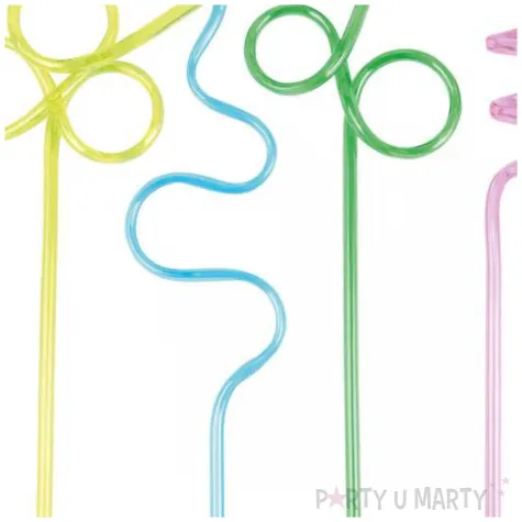 slomki zakrecona impreza mix amscan 25 cm 4 szt