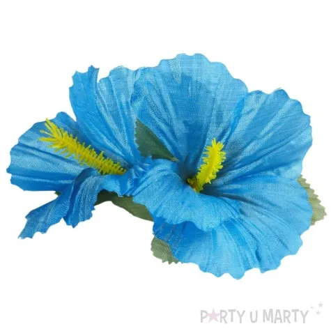 spinka do wlosow kwiat hibiskusa blekitny widmann