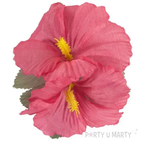 spinka do wlosow kwiaty hibiskus rozowy widmann